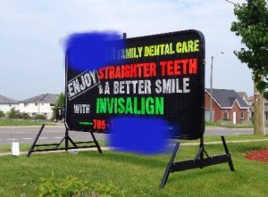 This photo was taken in Barrie. Yup, Dr. Wong knows how to use Invisalign too, but will only use aligners when they will give good results.
