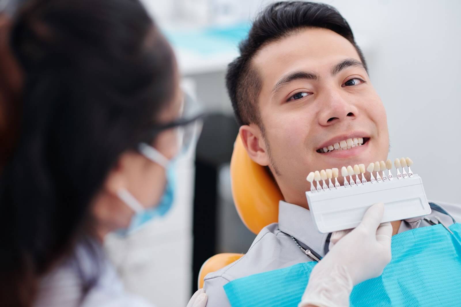 a man at the dentist